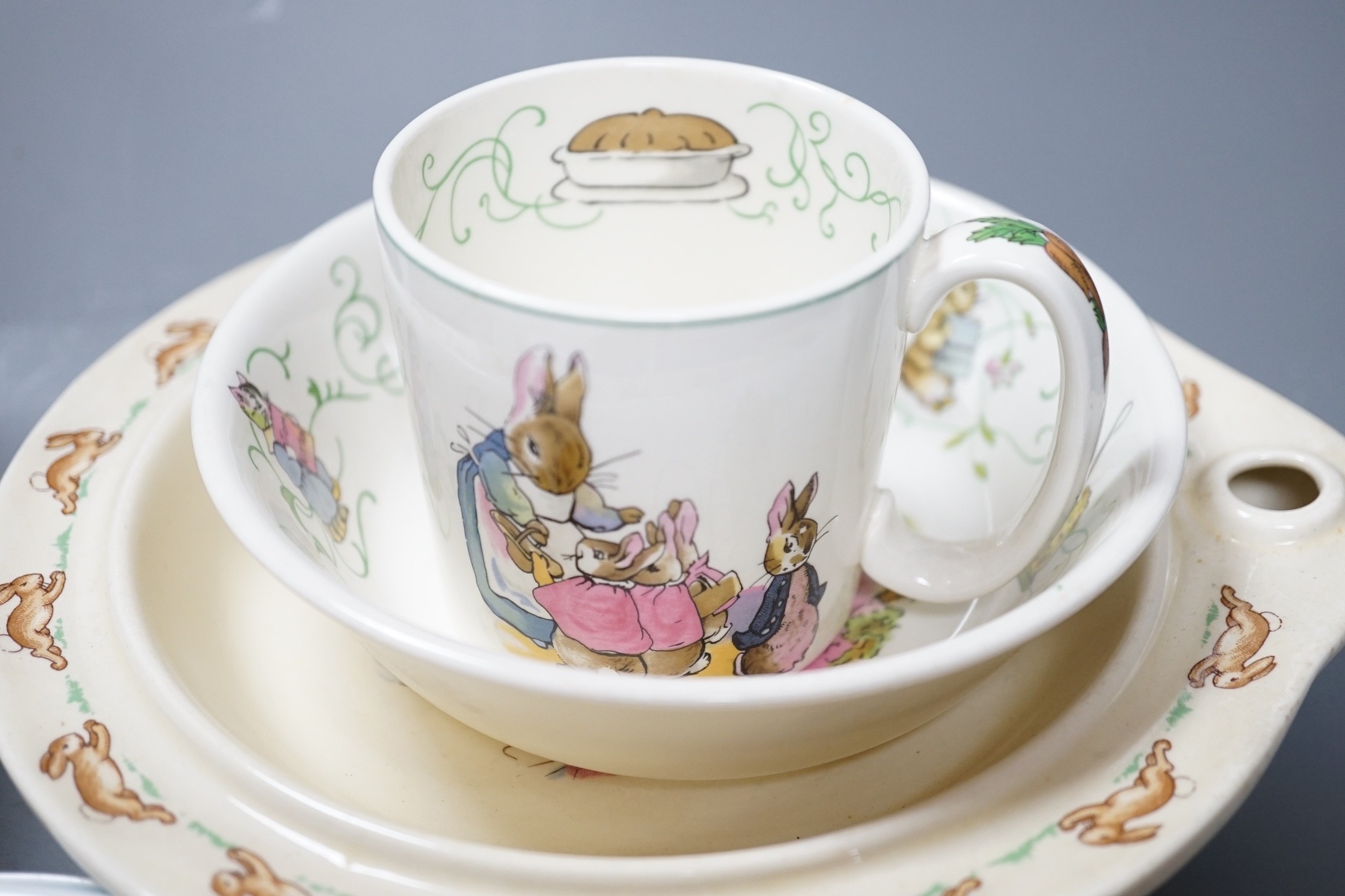 Shelley, Royal Albert and Wedgwood childs' teawares